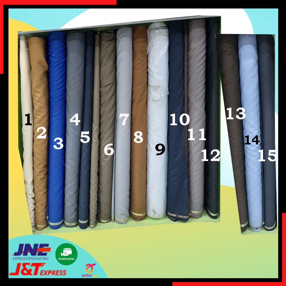 Bahan bakal kain semi wool jas seragam dinas pemda pemerintahan setelan jas set jas formal pria wanita laki-laki perempuan blazer celana rompi pria wanita