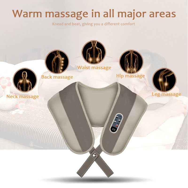 Alat Simulasi Pijat Elektrik Cervical Massage Shawl - A194 - Gray