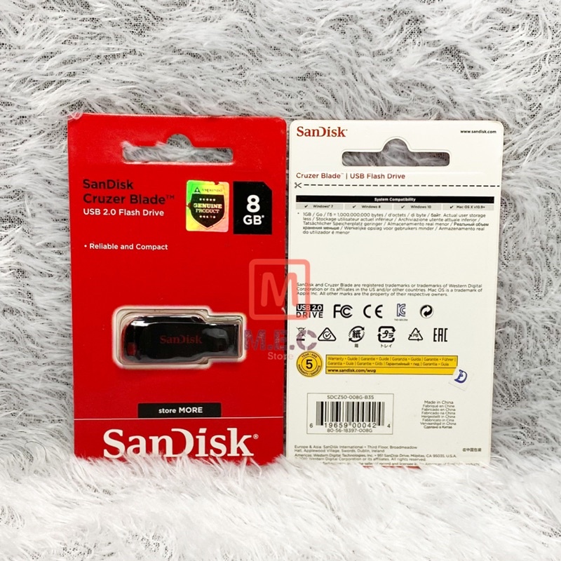 Flashdisk Sandisk Cruzer Blade 8GB Original