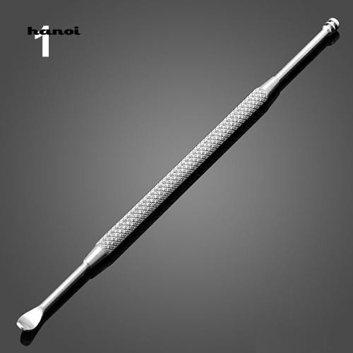 HN❤Earpick Pembersih Telinga Dua Kepala Bahan Stainless Steel