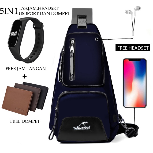 TANMESSO 5IN1 BAYAR DITEMPAT-BONUS JAM LED,DOMPET &amp; USBPORT&amp;HEADSET-BAHAN GLOSSY PREMIUM