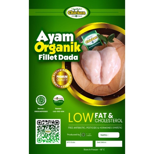 

Fillet dada ayam organik berkah chicken berat 500 gram