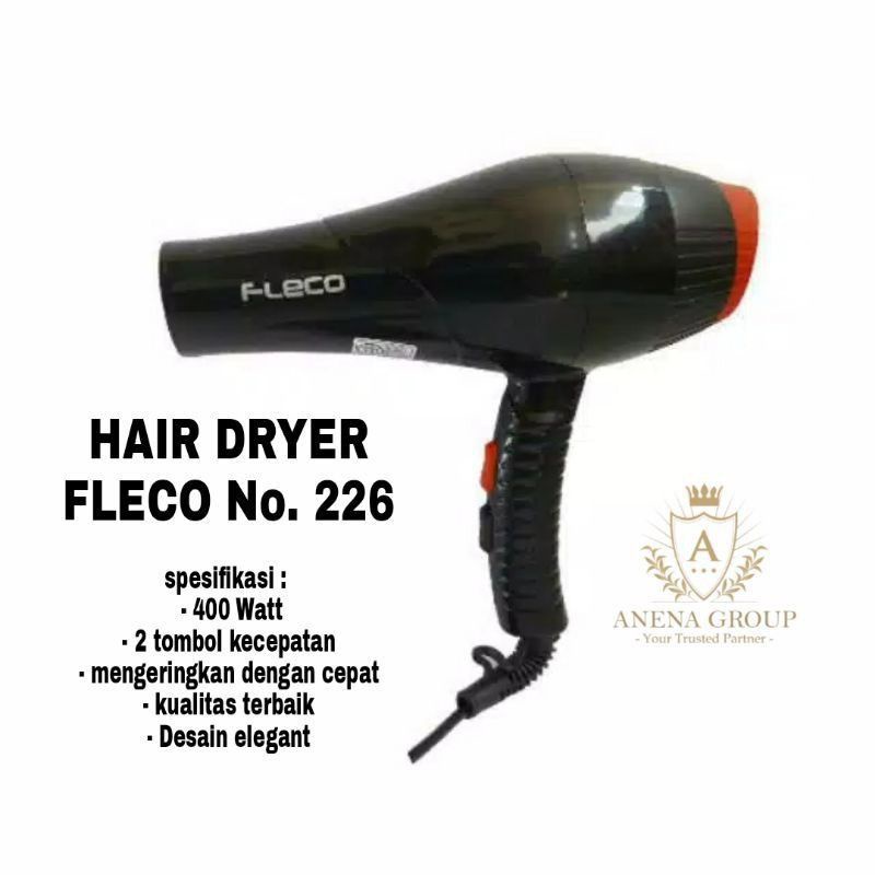 Hairdryer Fleco No 226 Hairdryer Besar Pengering Rambut 400W