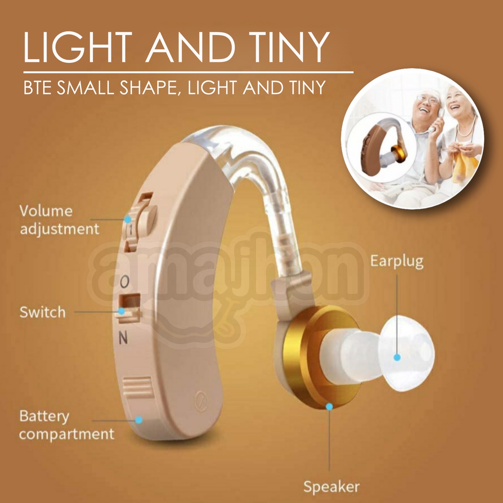 ALAT BANTU DENGAR POWERTONE EARPHONE PENGERAS SUARA ALAT BANTU PENDENGARAN HEARING AID