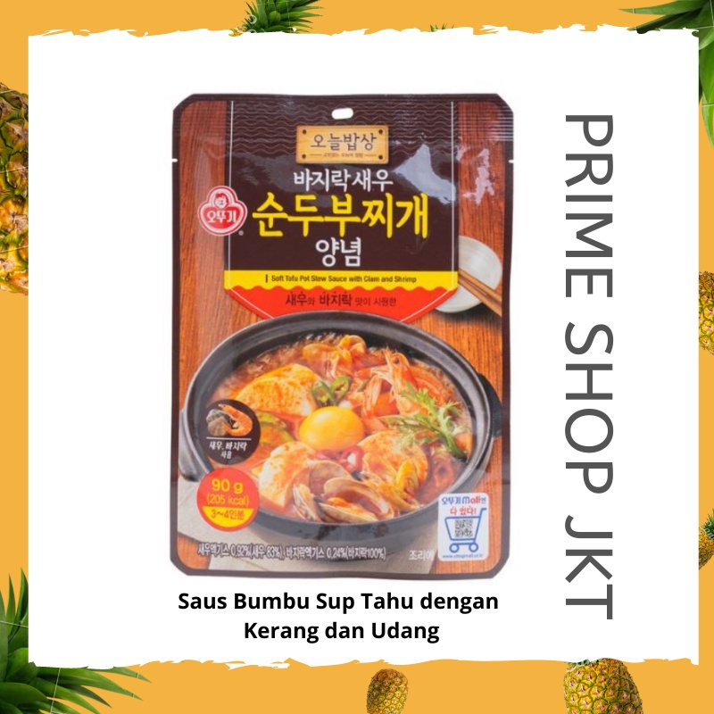 

Ottogi Saus Bumbu Sup Tahu dengan Kerang dan Udang 90gr Soft Tofu Pot Stew Sauce with Calm and Shrimp