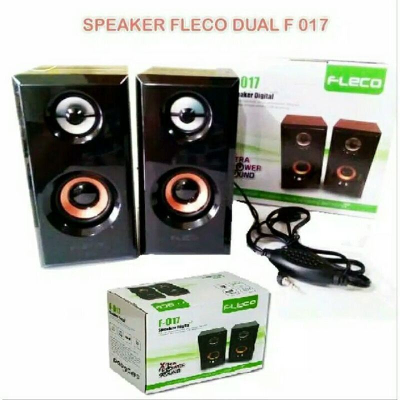 COD SPEAKER KOMPUTER/LAPTOP/HP/USB  FLECO F-017//SPEAKER SALON AKTIF FLECO F-017//SPEAKER KOMPUTER X-BASS