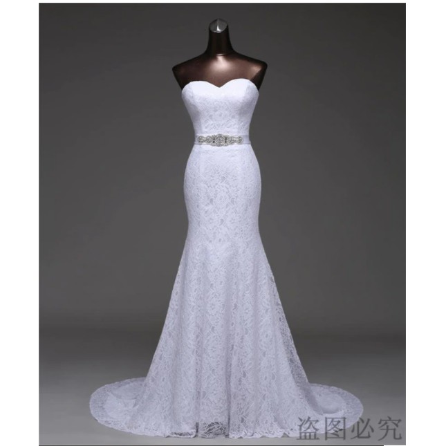 Wedding gown mermaid putih gaun pengantin bridal mermaid dress