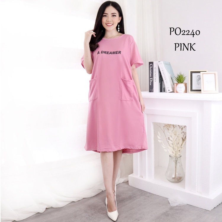 DRESS PENDEK WANITA LD110-DRESS SAKU