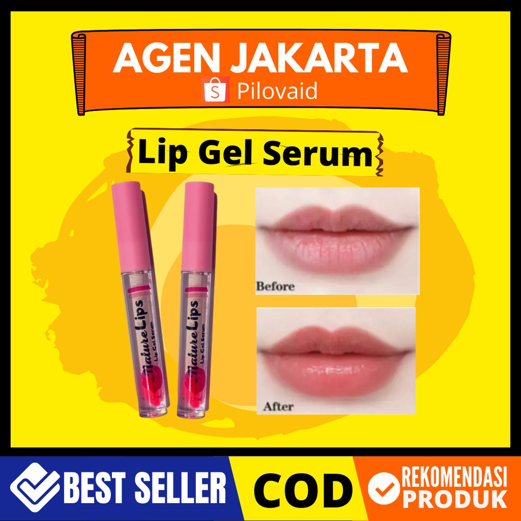 NATURE LIP GEL SERUM BIBIR