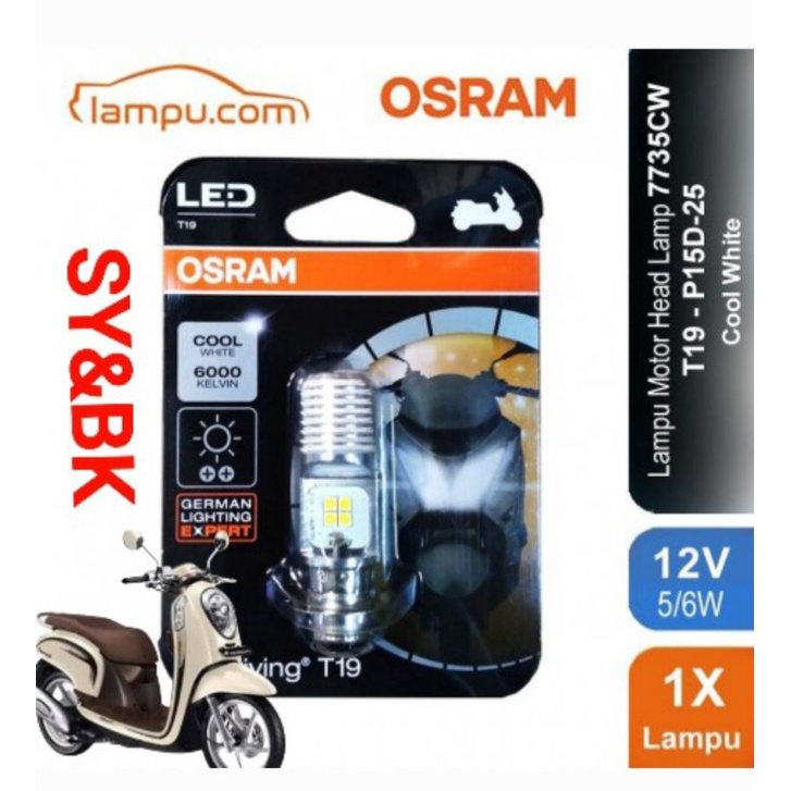 Lampu Led motor yamaha Fino/ Soul Gt Osram T19