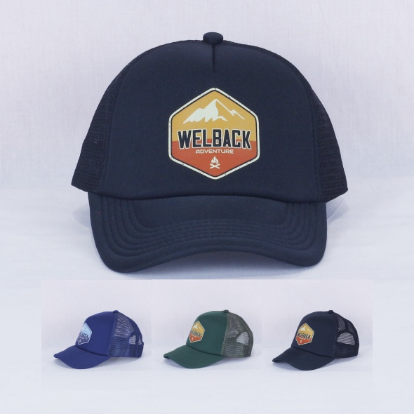 Trucker Cap Topi Jaring Welback Sewarna