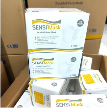 Sensi Masker Duckbill 3 ply ( Karet ) - Duck Bill Face Mask BOX