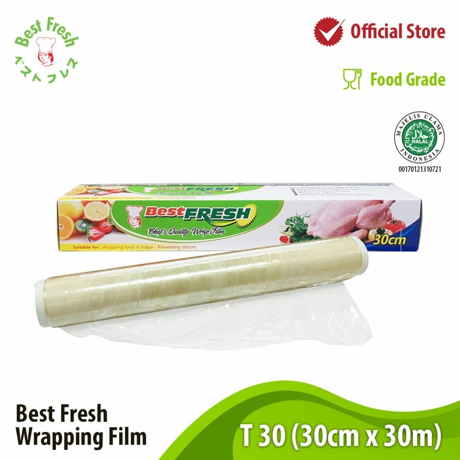 BEST FRESH T30 30 cm x 30 meter - PLASTIK MAKANAN Wrapping