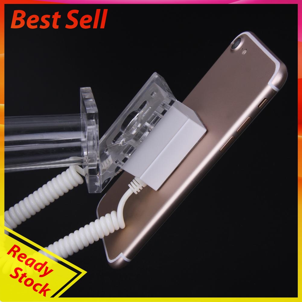 Oval-shaped Anti-theft Security Mobile Phone Display Stand Holder Spring