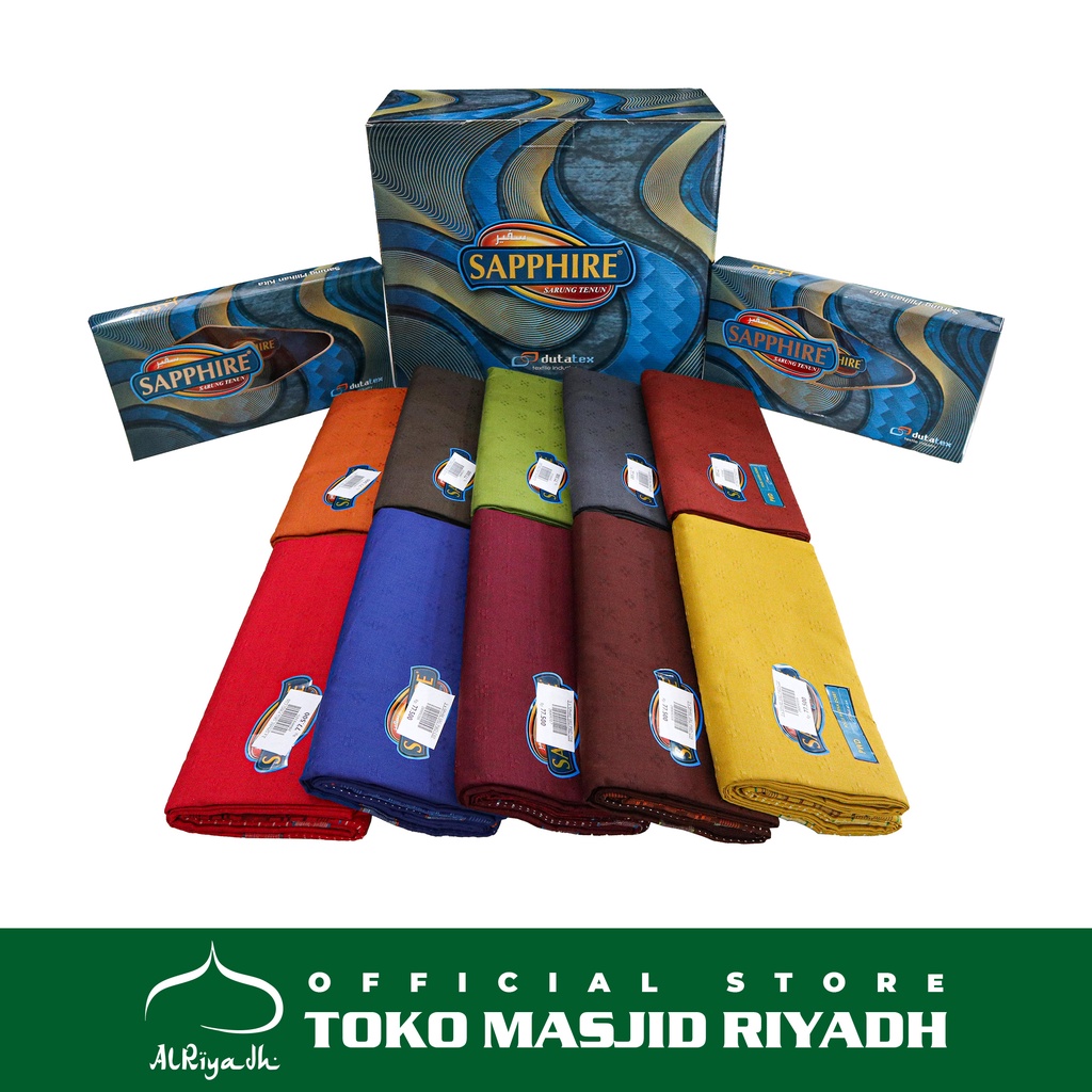 Sarung Sapphire Motif PWD Polos Warna Dobby