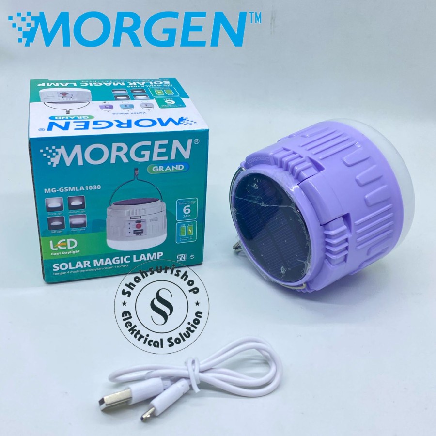 MORGEN NEW SOLAR MAGIC LAMP RECHAGEABLE 30 W EMERGENCY MG GSMLA1030