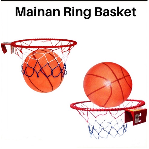 Mainan Anak Bola Basket Dan Ring Basket Set Komplit / Mainan Anak Laki Laki Murah SNI