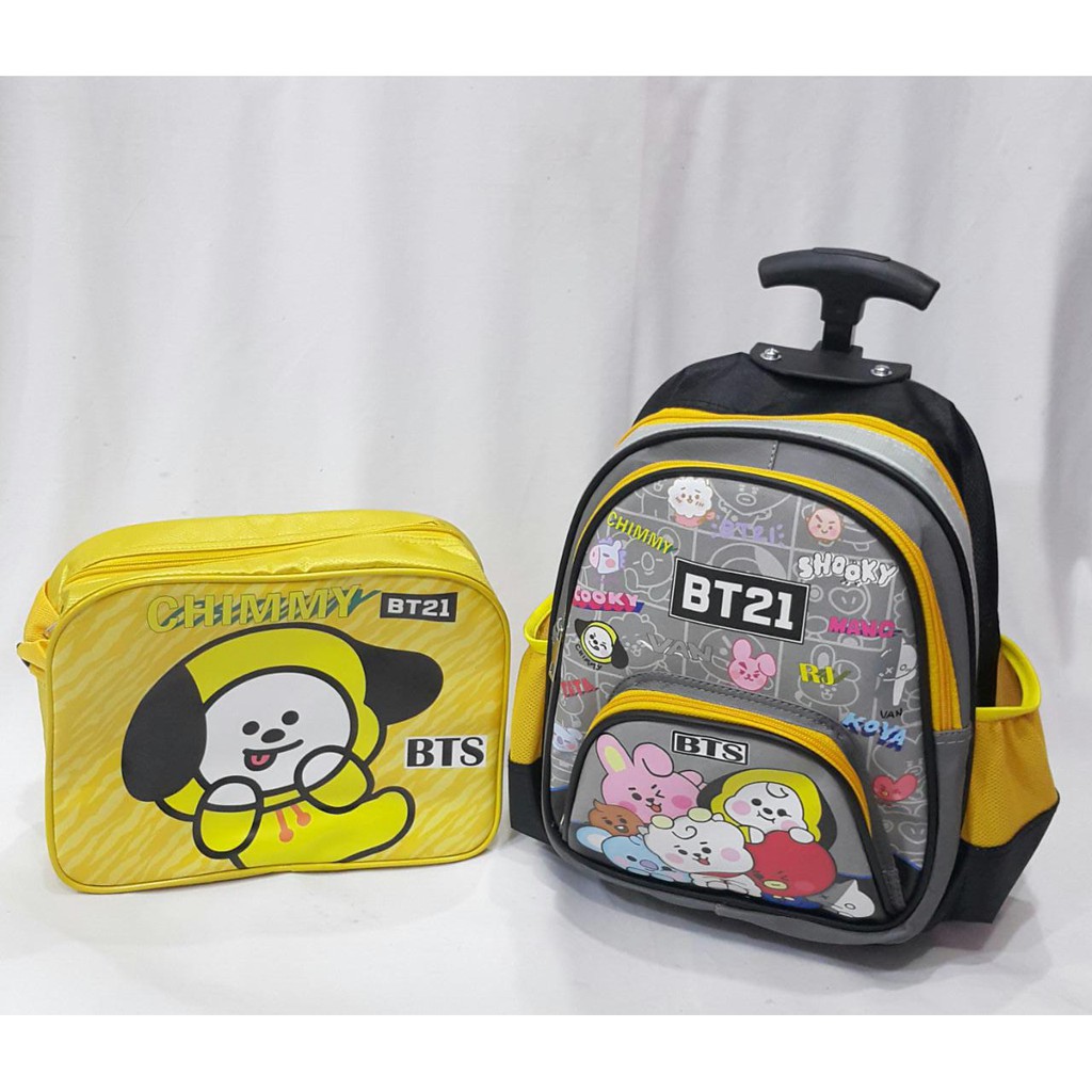 JOYELSY-SALE PROMO TROLY/ Ransel 12&quot; TK NJ41 BTS KUNING