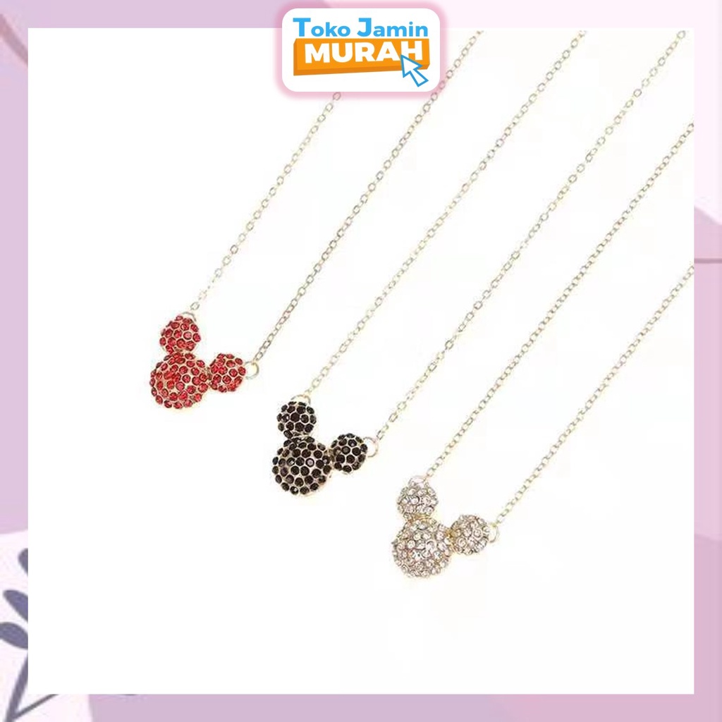 TJM VZ065 Kalung Liontin Mickey Mouse Perhiasan Murah High Quality