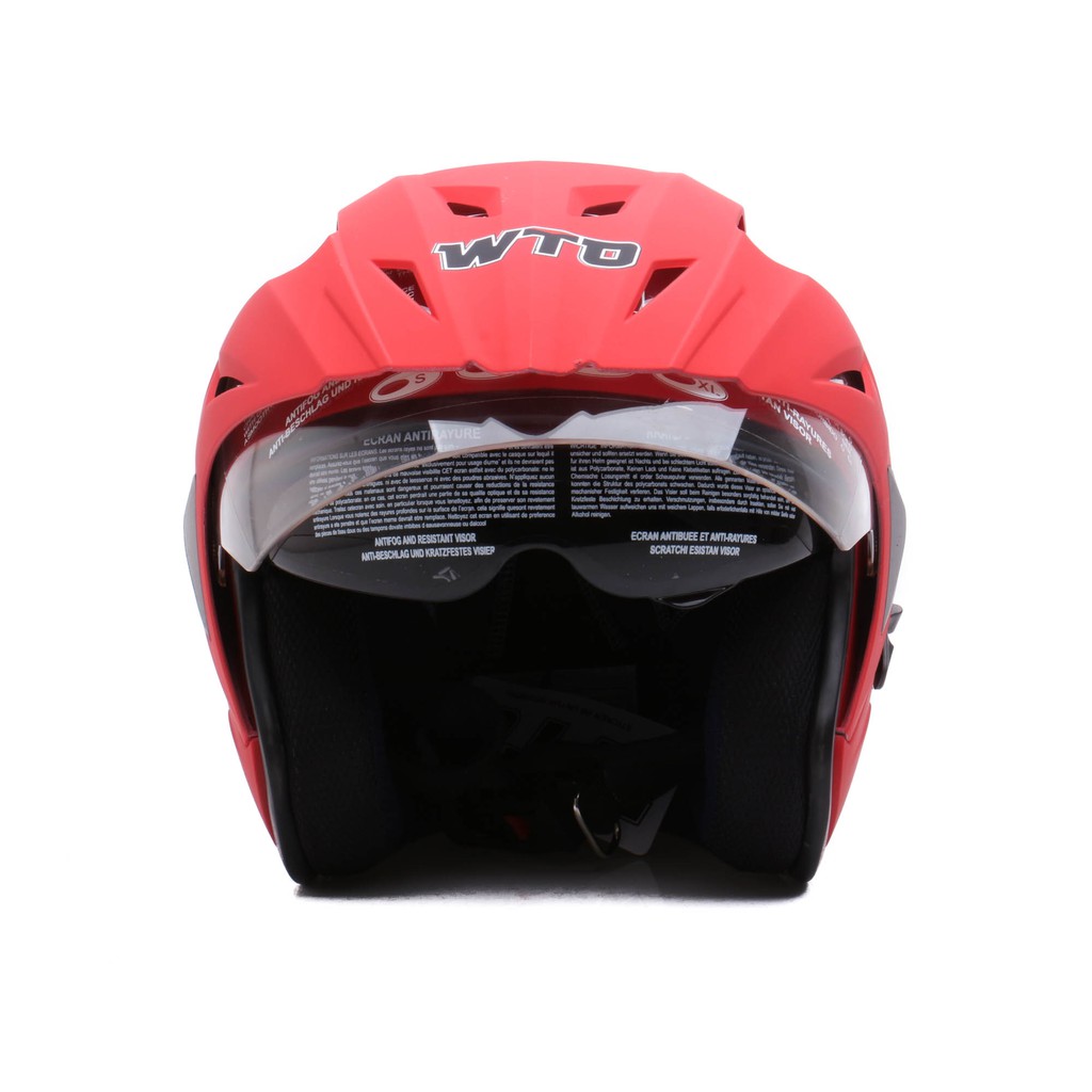 [Helm Dewasa] WTO Helmet Pro-Sight - Double Visor - Merah Doff