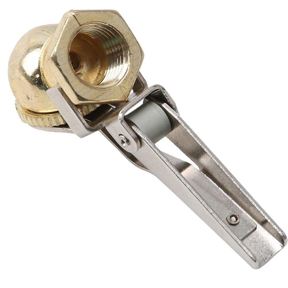 Lanfy Adaptor Pompa Mobil Auto Car Clamp Adapter Chuck Inflator Kompresor Isi Ban Ban Roda Tire Air Pump Valve Clip