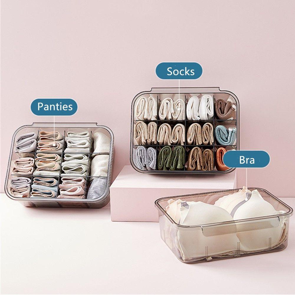 R-FLOWER Storage Organizing Box Underwear Organizer Celana Dalam Plastik Tipe Laci