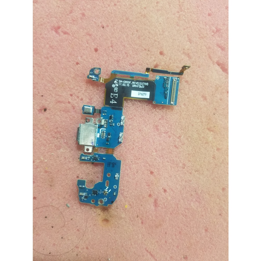 papan charger mic fleksibel Samsung S8 plus g955fd original asli copotan