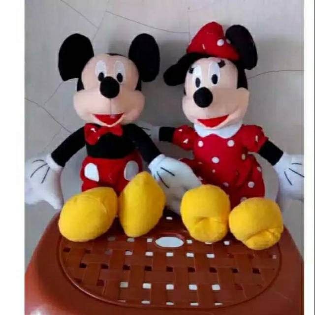 Boneka mickey dan minnie mouse 52cm