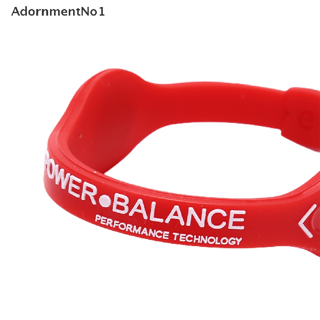 (AdornmentNo1) Power Balance Energy Gelang Kesehatan Bahan Silikon Untuk Olahraga / Hadiah