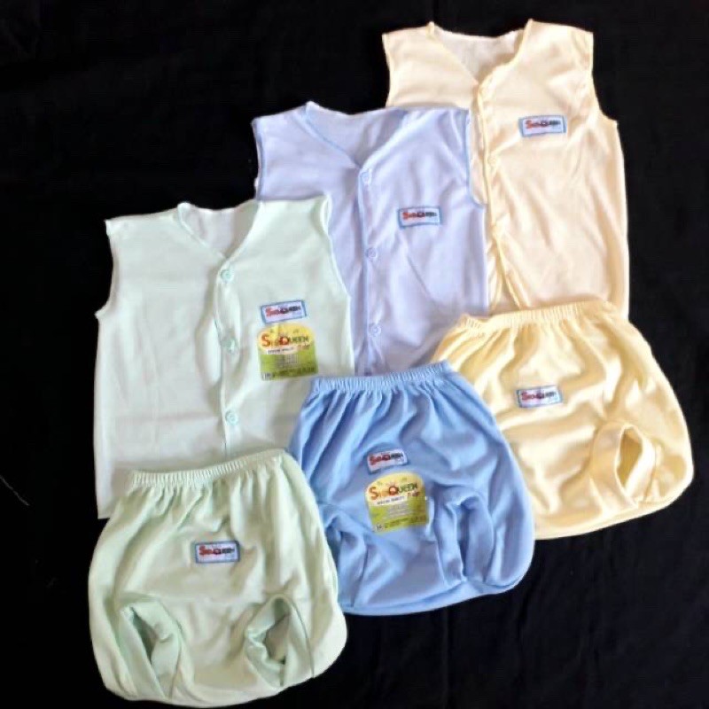 stelan baju bayi polos harga 3pasang tebal dan halus