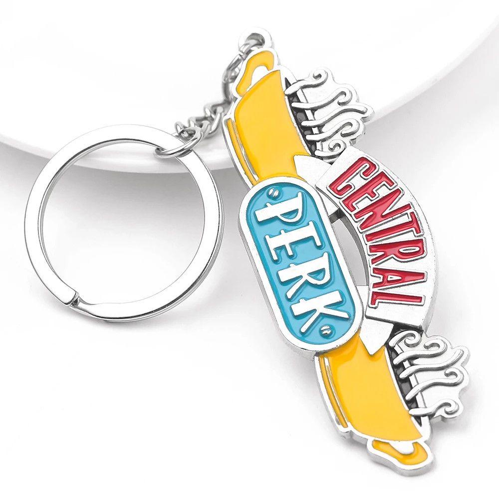 Gantungan Kunci Sahabat Agustina Hadiah Natal Untuk Sahabat Keyfob Trinket Central Perk Car Keyring Friends keys holder