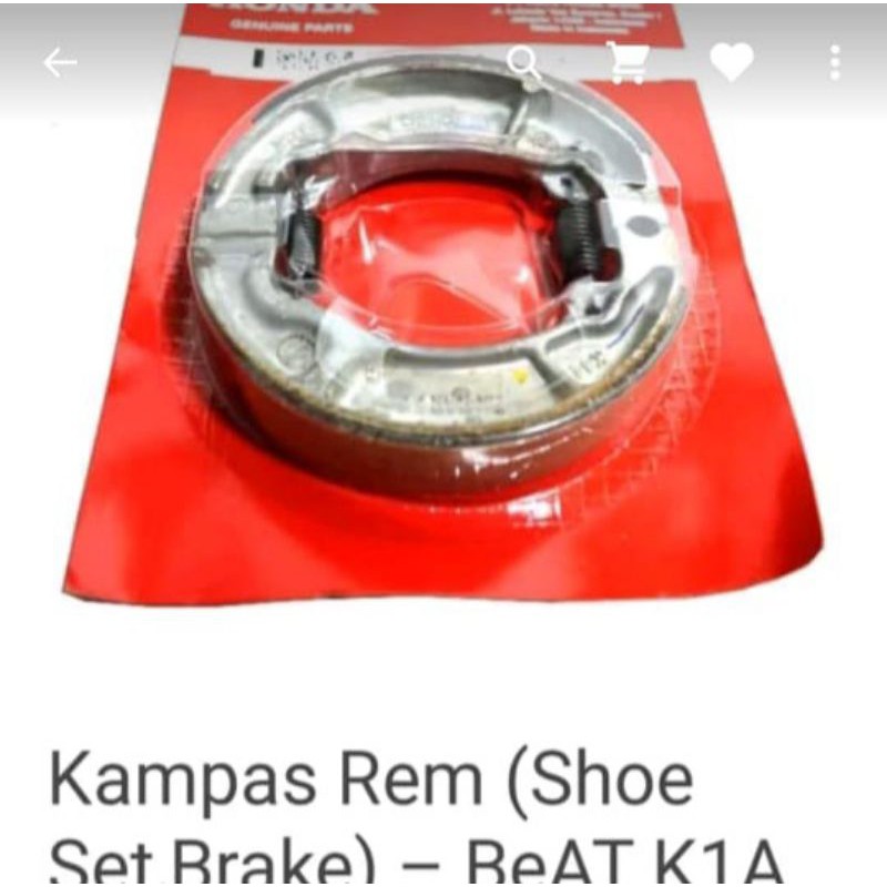 06430-K44-V80 kampas rem beat 2020 scoopy K2F asli honda