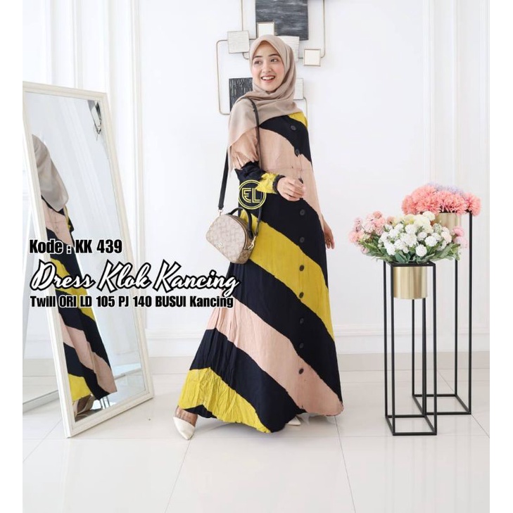 Gamis Twill Ori by Batik Elzhaf KK439