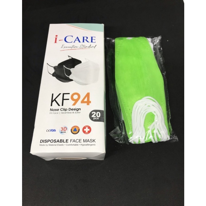 Masker KF94 I-Care 3D Evo Stereoscopic Fish Premium Quality isi 10pc