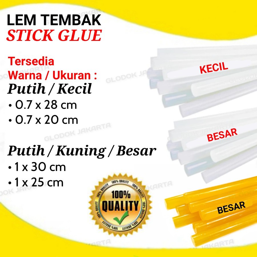 Refill isi ulang Lem Tembak Glue Gun Kecil dan Besar