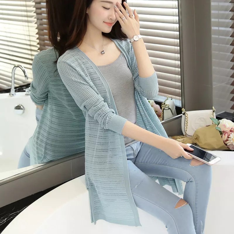 Cardigan Wanita Rajut Halus jaring YOONA Cardy