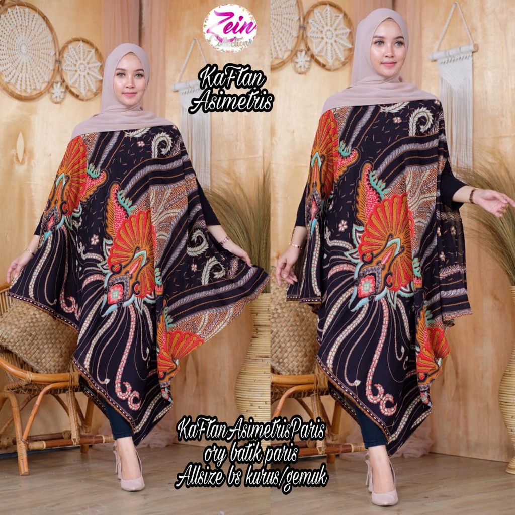 Kaftan Batik Asimetris #23 kaftan batik Batik Kantor