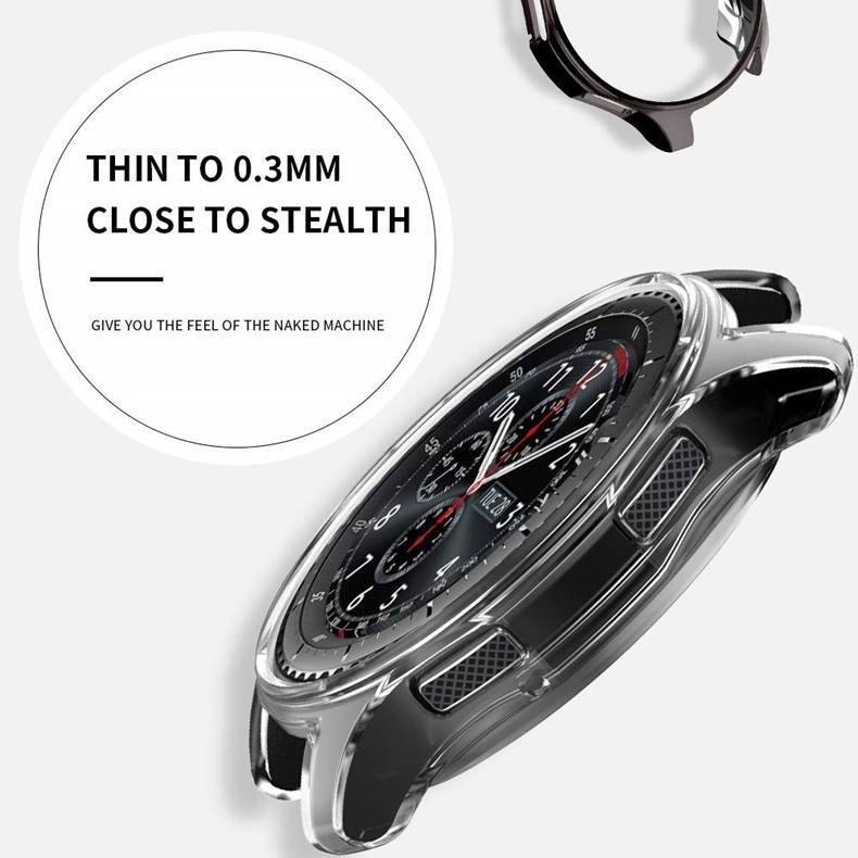 Case Pelindung Smartwatch Samsung Galaxy Watch 4 3 40mm 44mm 41mm 45mm S3 Frontier Bahan Tpu Ukuran 40mm 44mm