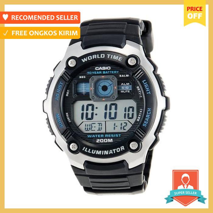 Jam Tangan Digital Casio Origina Pria Sports Ae 2000W 1Avdf