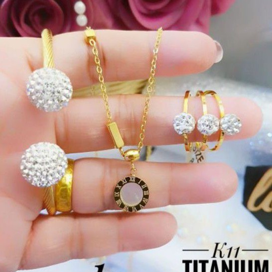 Titanium Set Perhiasan 0620q