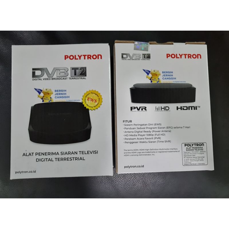 Jual Polytron Set Top Box PDV 700 T2 Alat Siaran Digital TV Full HD STB Polytron Indonesia