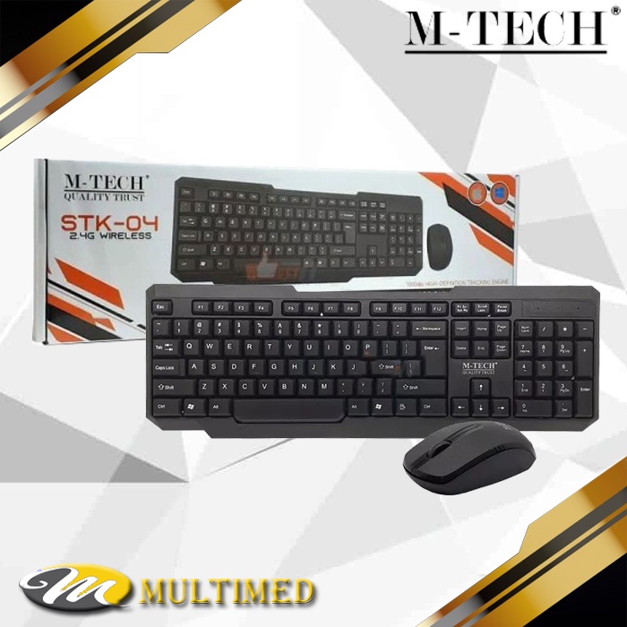 Promo Keyboard Mouse WIrelles M-Tech STK 04