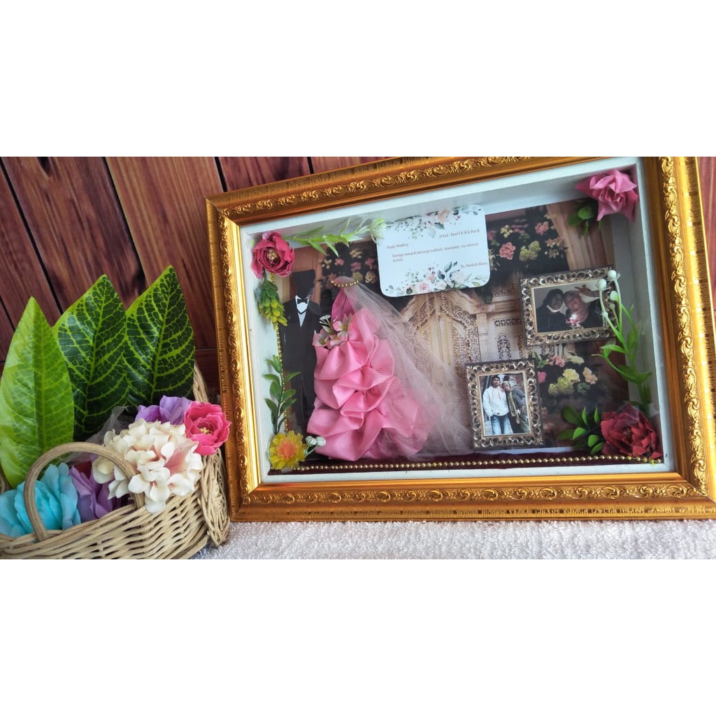BEST PRODUCT!!! Pigura wedding gift pop up kado ucapan pernikahan kado anniversary happy wedding bon