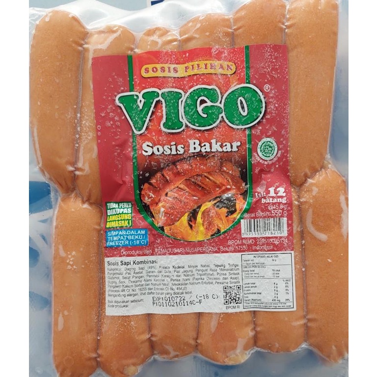 

VIGO SOSIS BAKAR MINI 550gr ISI 12 Pcs
