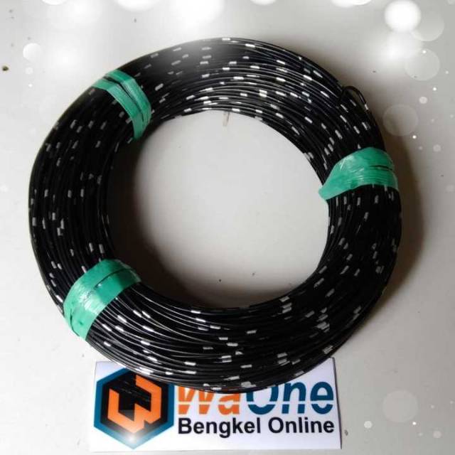 Hitam 20 Meter Kabel Body Bintik AVSS 0.5 mm Versi Bagus Kulit Padat