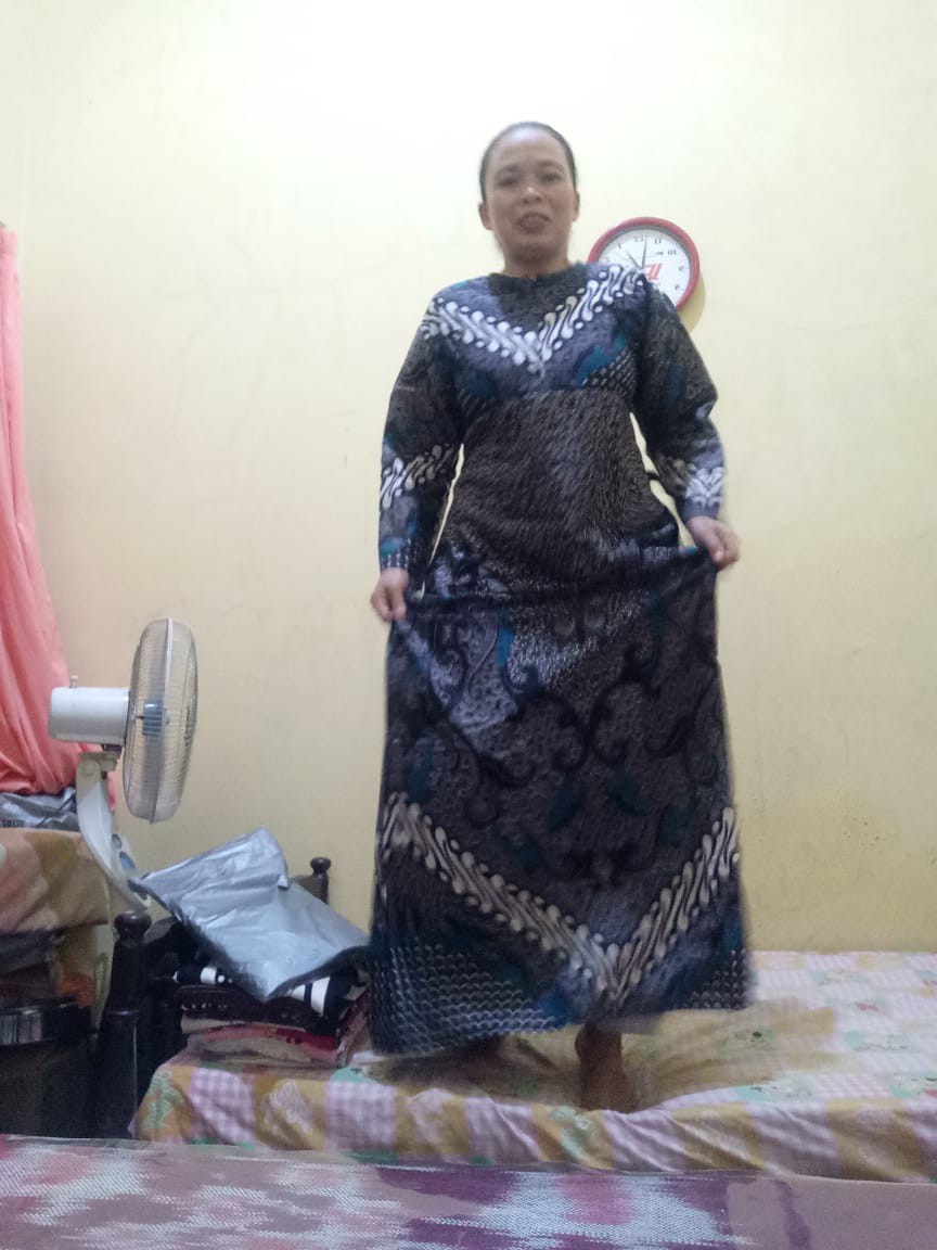 Batik Couple Keluarga Modern Sania Ruffle Ori Ndoro Jowi Dnt Motif Dimensiabu