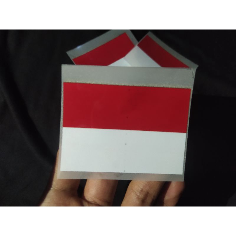 

Stiker Sticker Baju/Kaos Stiker Setrika Indonesia Stiker Sablon Bendera Indonesia Merah Putih