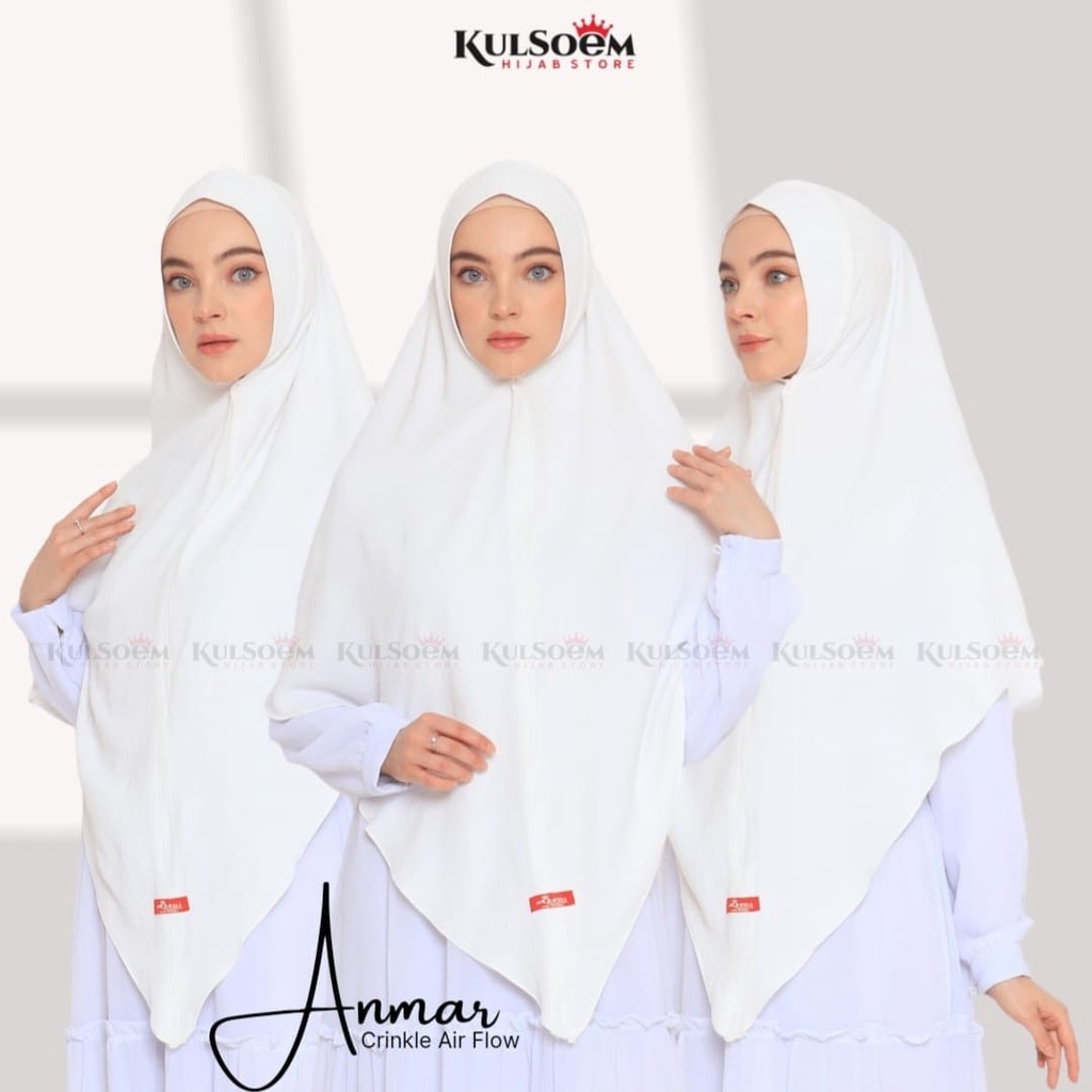 Anqueela Hijab | Khimar Anmar Crinkle