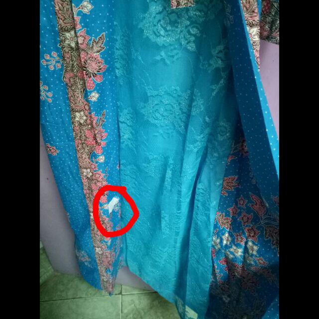 Qnunbatik Batik Keluarga/family Gamis Muslim Krisdayanti (kd) Dsr Warna Biru