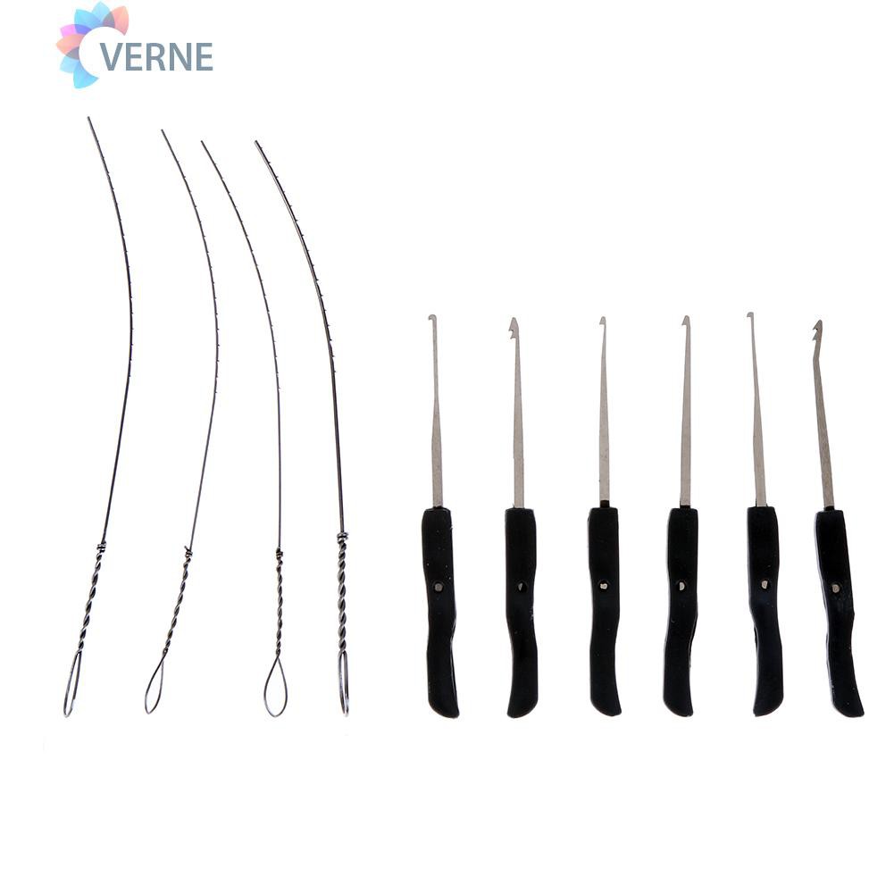 Verne 10pcs / Set Alat Lockpick Untuk Mencabut Kunci Patah